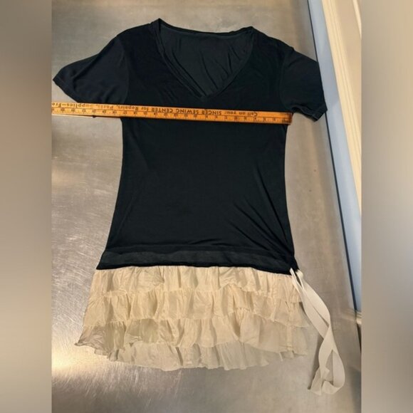 YFB - Y2K drop waist silk ruffle mini dress - Picture 6 of 10